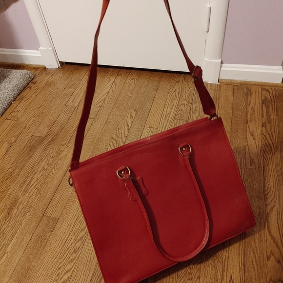 Gorgeous red leather work/laptop bag - Picture 7 of 8